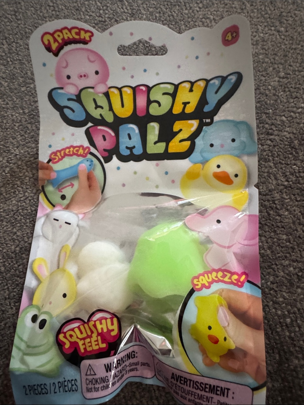 2-Pack Kids Toy Set - neon green Squishy Figure Ja-ru